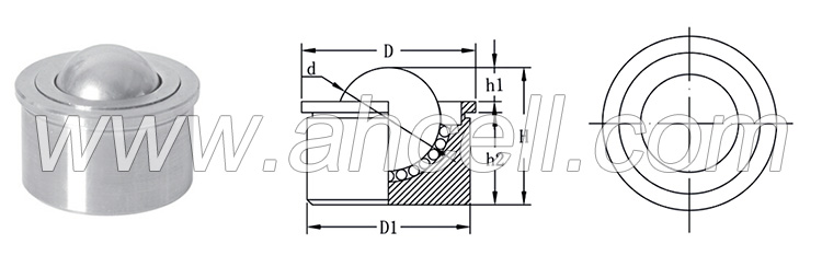 MISUMI BCHA BCHAJ <a href=https://www.balltransfersystem.com/product.html target='_blank'>ball transfer unit</a>